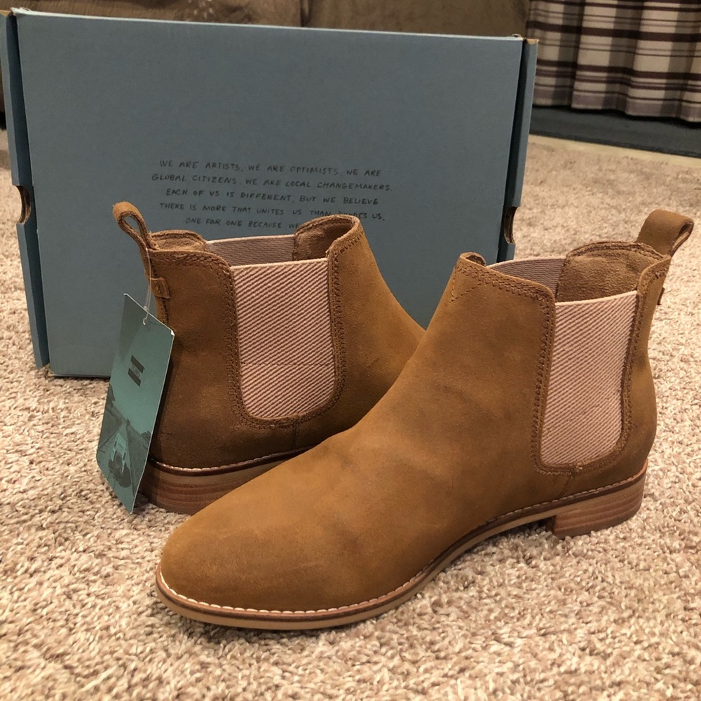 Toms Tan Ella Boots